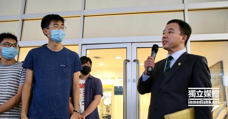 2 000港大學生校友聯署促張翔收回譴責示威者言論 獨媒報導 獨立媒體