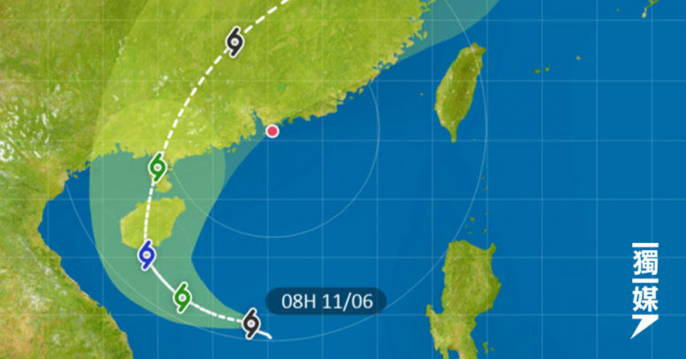 天文台：一號風球生效 明日稍後或周五 或改發三號強風信號 | 獨媒報導 | 獨立媒體